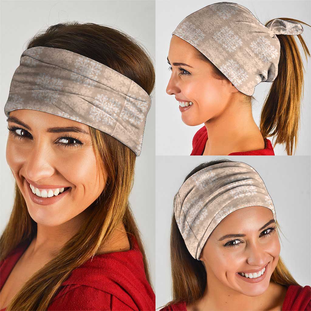 Beige Palaka Quilt Hawaii Neck Gaiter Traditional Hawaii-plaid Pattern LT14 - Polynesian Pride