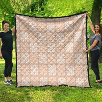 Beige Palaka Quilt Hawaii Quilt Traditional Hawaii-plaid Pattern LT14 - Polynesian Pride