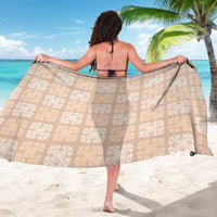 Beige Palaka Quilt Hawaii Sarong Traditional Hawaii-plaid Pattern LT14 - Polynesian Pride