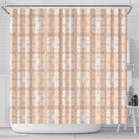 Beige Palaka Quilt Hawaii Shower Curtain Traditional Hawaii-plaid Pattern LT14 - Polynesian Pride