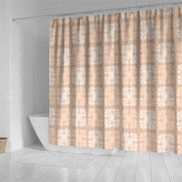 Beige Palaka Quilt Hawaii Shower Curtain Traditional Hawaii-plaid Pattern LT14 - Polynesian Pride