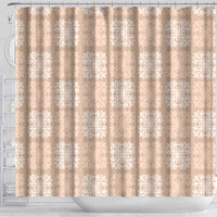 Beige Palaka Quilt Hawaii Shower Curtain Traditional Hawaii-plaid Pattern LT14 - Polynesian Pride