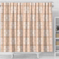 Beige Palaka Quilt Hawaii Shower Curtain Traditional Hawaii-plaid Pattern LT14 - Polynesian Pride