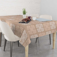 Beige Palaka Quilt Hawaii Tablecloth Traditional Hawaii-plaid Pattern LT14 - Polynesian Pride