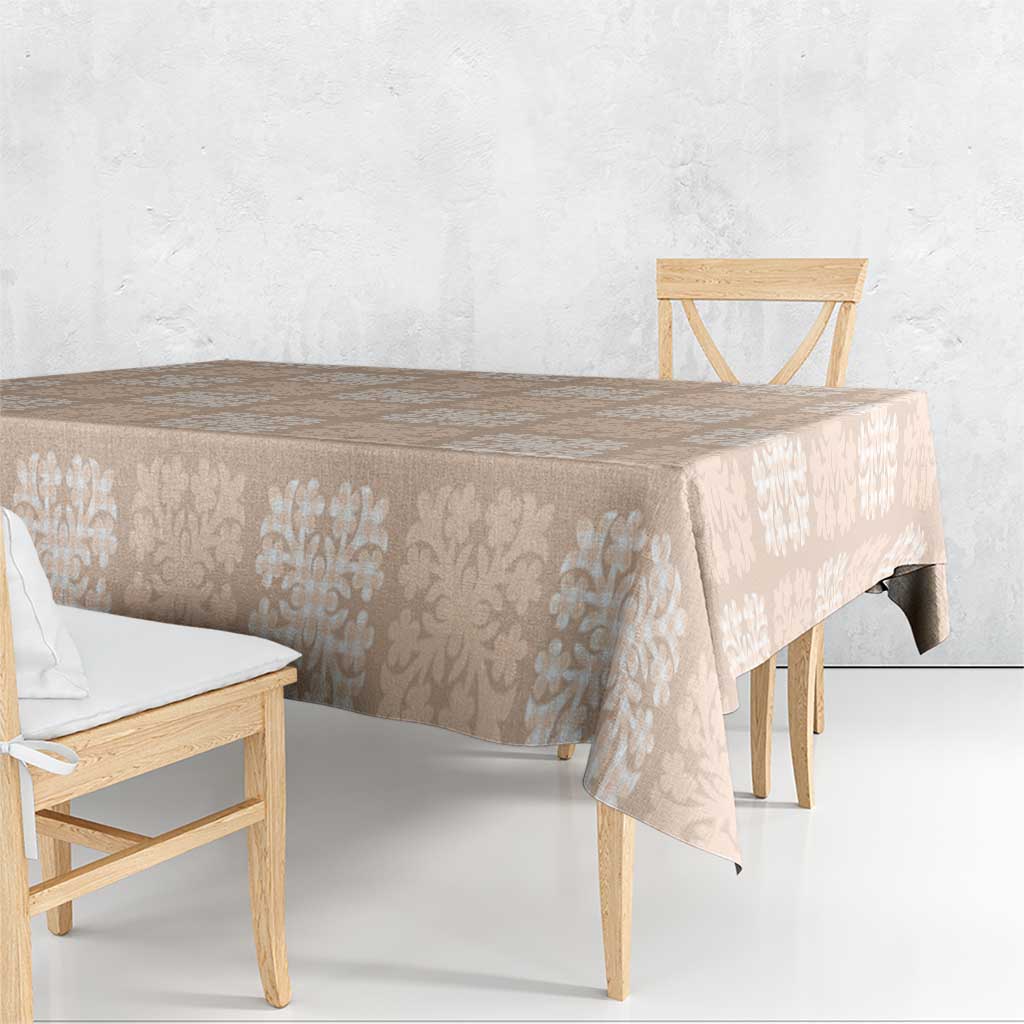 Beige Palaka Quilt Hawaii Tablecloth Traditional Hawaii-plaid Pattern LT14 - Polynesian Pride