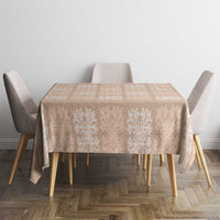 Beige Palaka Quilt Hawaii Tablecloth Traditional Hawaii-plaid Pattern LT14 - Polynesian Pride
