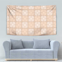 Beige Palaka Quilt Hawaii Tapestry Traditional Hawaii-plaid Pattern LT14 - Polynesian Pride