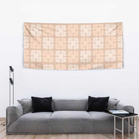 Beige Palaka Quilt Hawaii Tapestry Traditional Hawaii-plaid Pattern LT14 - Polynesian Pride