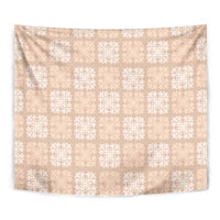 Beige Palaka Quilt Hawaii Tapestry Traditional Hawaii-plaid Pattern LT14 - Polynesian Pride