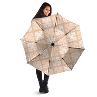 Beige Palaka Quilt Hawaii Umbrella Traditional Hawaii-plaid Pattern LT14 - Polynesian Pride