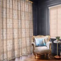 Beige Palaka Quilt Hawaii Window Curtain Traditional Hawaii-plaid Pattern LT14 - Polynesian Pride