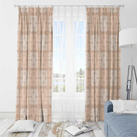 Beige Palaka Quilt Hawaii Window Curtain Traditional Hawaii-plaid Pattern LT14 - Polynesian Pride