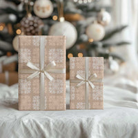Beige Palaka Quilt Hawaii Wrapping Paper Traditional Hawaii-plaid Pattern LT14 - Polynesian Pride