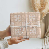 Beige Palaka Quilt Hawaii Wrapping Paper Traditional Hawaii-plaid Pattern LT14 - Polynesian Pride