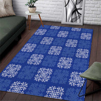 Royal Blue Palaka Quilt Hawaii Area Rug Traditional Hawaii-plaid Pattern LT14 Royal Blue - Polynesian Pride