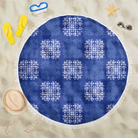 Royal Blue Palaka Quilt Hawaii Beach Blanket Traditional Hawaii-plaid Pattern LT14 One Size 150cm Royal Blue - Polynesian Pride