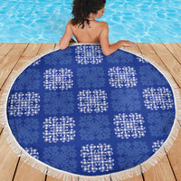 Royal Blue Palaka Quilt Hawaii Beach Blanket Traditional Hawaii-plaid Pattern LT14 - Polynesian Pride