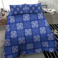 Royal Blue Palaka Quilt Hawaii Bedding Set Traditional Hawaii-plaid Pattern LT14 - Polynesian Pride