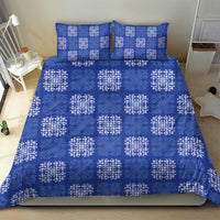 Royal Blue Palaka Quilt Hawaii Bedding Set Traditional Hawaii-plaid Pattern LT14 - Polynesian Pride