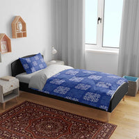 Royal Blue Palaka Quilt Hawaii Bedding Set Traditional Hawaii-plaid Pattern LT14 - Polynesian Pride