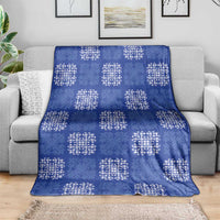 Royal Blue Palaka Quilt Hawaii Blanket Traditional Hawaii-plaid Pattern LT14 - Polynesian Pride