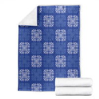 Royal Blue Palaka Quilt Hawaii Blanket Traditional Hawaii-plaid Pattern LT14 - Polynesian Pride