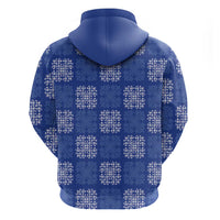 Royal Blue Palaka Quilt Hawaii Hoodie Traditional Hawaii-plaid Pattern LT14 - Polynesian Pride