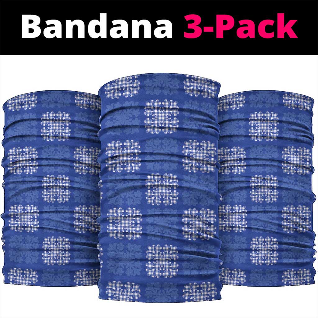 Royal Blue Palaka Quilt Hawaii Neck Gaiter Traditional Hawaii-plaid Pattern LT14 package One Size: 25*50cm Royal Blue - Polynesian Pride