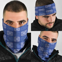 Royal Blue Palaka Quilt Hawaii Neck Gaiter Traditional Hawaii-plaid Pattern LT14 - Polynesian Pride