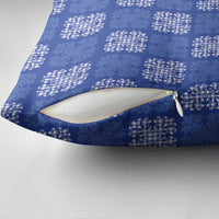 Royal Blue Palaka Quilt Hawaii Pillow Cover Traditional Hawaii-plaid Pattern LT14 - Polynesian Pride