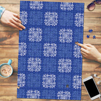 Royal Blue Palaka Quilt Hawaii Puzzle Traditional Hawaii-plaid Pattern LT14 Royal Blue - Polynesian Pride
