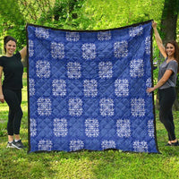 Royal Blue Palaka Quilt Hawaii Quilt Traditional Hawaii-plaid Pattern LT14 - Polynesian Pride