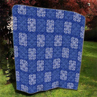 Royal Blue Palaka Quilt Hawaii Quilt Traditional Hawaii-plaid Pattern LT14 - Polynesian Pride