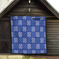 Royal Blue Palaka Quilt Hawaii Quilt Traditional Hawaii-plaid Pattern LT14 - Polynesian Pride