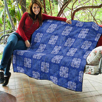 Royal Blue Palaka Quilt Hawaii Quilt Traditional Hawaii-plaid Pattern LT14 - Polynesian Pride