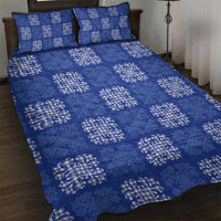 Royal Blue Palaka Quilt Hawaii Quilt Bed Set Traditional Hawaii-plaid Pattern LT14 Royal Blue - Polynesian Pride