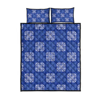 Royal Blue Palaka Quilt Hawaii Quilt Bed Set Traditional Hawaii-plaid Pattern LT14 - Polynesian Pride