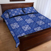 Royal Blue Palaka Quilt Hawaii Quilt Bed Set Traditional Hawaii-plaid Pattern LT14 - Polynesian Pride