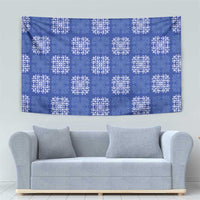 Royal Blue Palaka Quilt Hawaii Tapestry Traditional Hawaii-plaid Pattern LT14 - Polynesian Pride