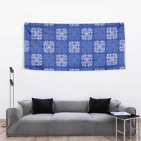 Royal Blue Palaka Quilt Hawaii Tapestry Traditional Hawaii-plaid Pattern LT14 - Polynesian Pride
