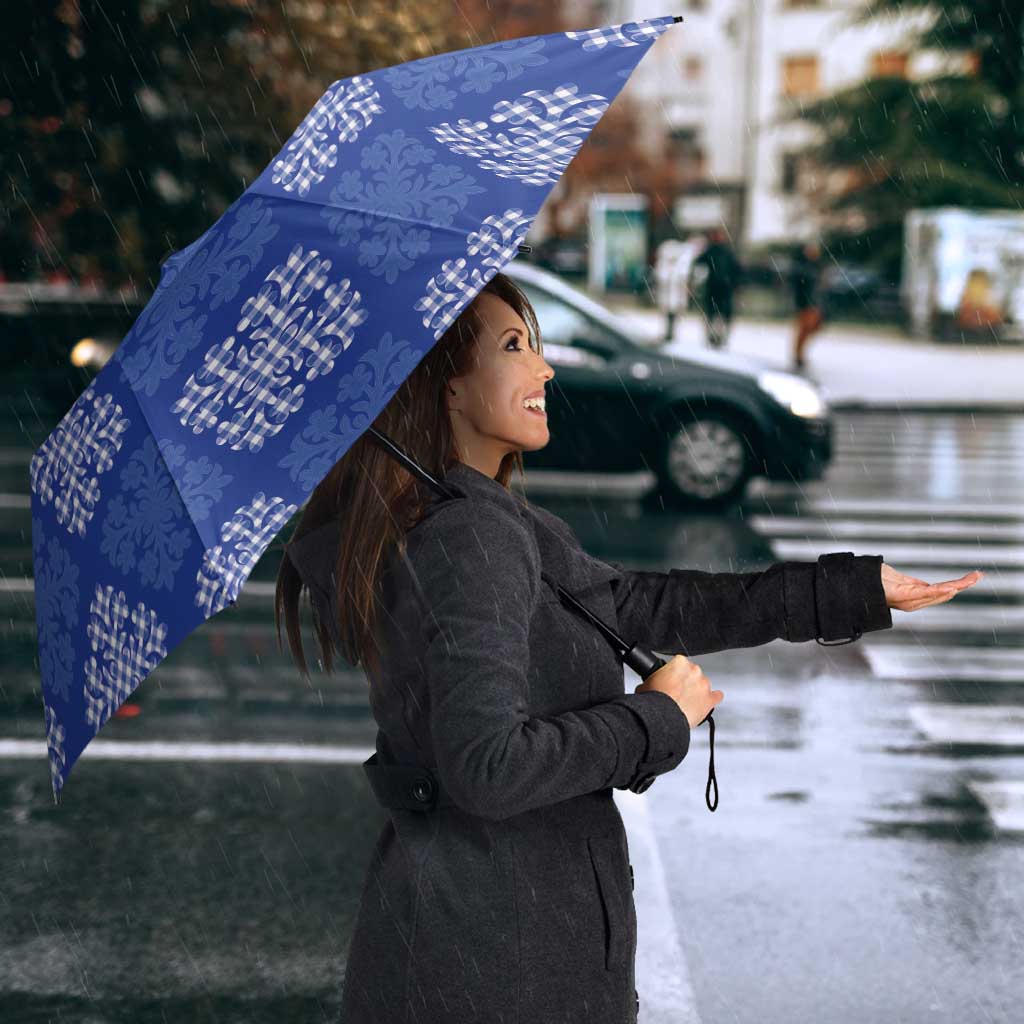 Royal Blue Palaka Quilt Hawaii Umbrella Traditional Hawaii-plaid Pattern LT14 - Polynesian Pride