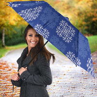 Royal Blue Palaka Quilt Hawaii Umbrella Traditional Hawaii-plaid Pattern LT14 - Polynesian Pride
