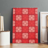 Red Palaka Quilt Hawaii Canvas Wall Art Traditional Hawaii-plaid Pattern LT14 - Polynesian Pride