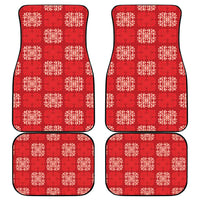 Red Palaka Quilt Hawaii Car Mats Traditional Hawaii-plaid Pattern LT14 - Polynesian Pride