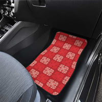 Red Palaka Quilt Hawaii Car Mats Traditional Hawaii-plaid Pattern LT14 - Polynesian Pride