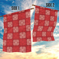 Red Palaka Quilt Hawaii Garden Flag Traditional Hawaii-plaid Pattern LT14 - Polynesian Pride