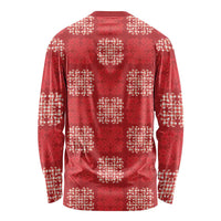 Red Palaka Quilt Hawaii Long Sleeve Shirt Traditional Hawaii-plaid Pattern LT14 - Polynesian Pride