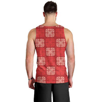 Red Palaka Quilt Hawaii Men Tank Top Traditional Hawaii-plaid Pattern LT14 - Polynesian Pride