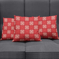 Red Palaka Quilt Hawaii Pillow Cover Traditional Hawaii-plaid Pattern LT14 - Polynesian Pride