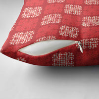 Red Palaka Quilt Hawaii Pillow Cover Traditional Hawaii-plaid Pattern LT14 - Polynesian Pride
